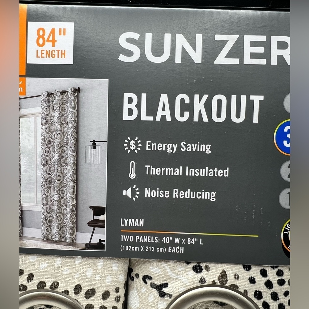 Sun zero blackout panels - Length: 84” Width: 40” - Picture 4 of 5